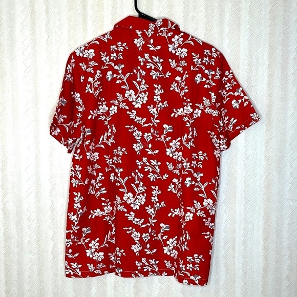 ❤️ 🆕 SHEIN Silk Tropical Hawaiian Shirt Size L - Picture 3 of 5